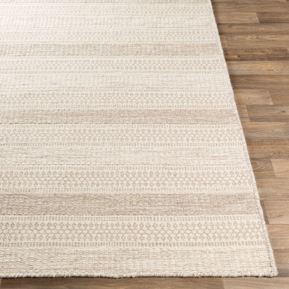 Mardin Cream/Medium Gray Handmade Rug - front