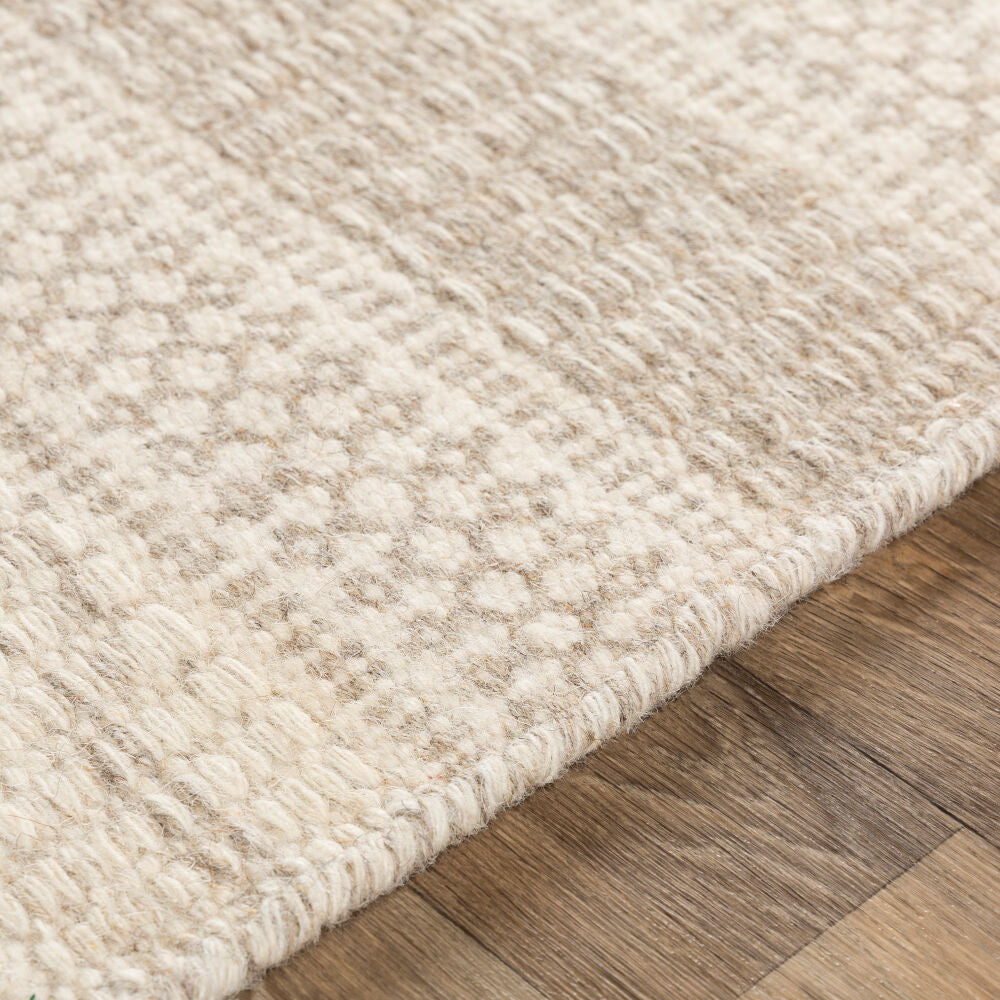 Mardin Cream/Medium Gray Handmade Rug - texture