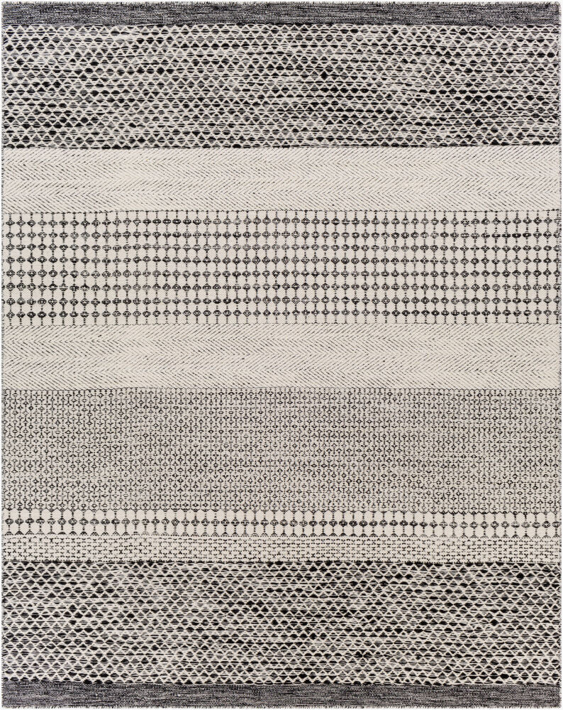 Mardin Beige/Black Handmade Rug - 2' x 3'