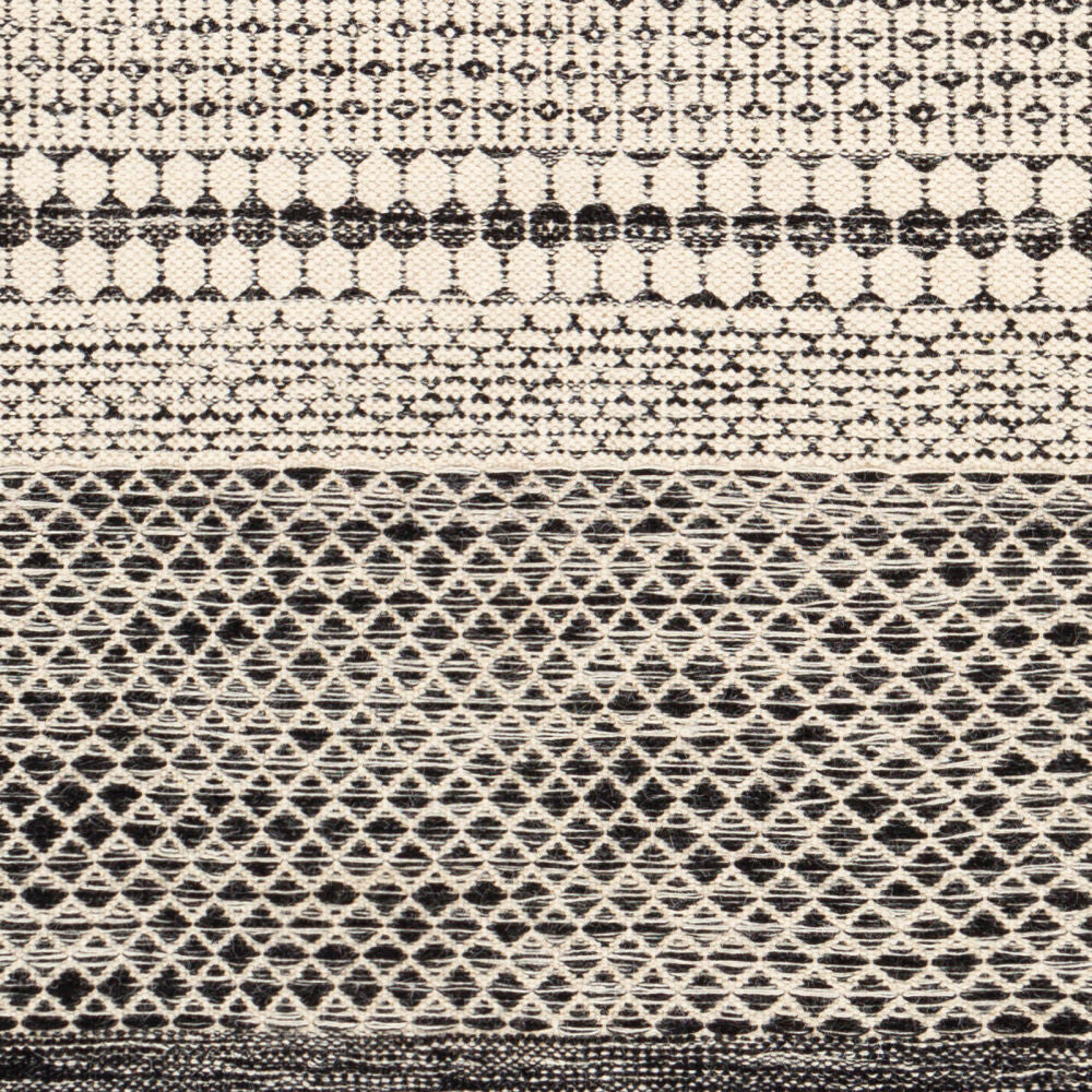 Mardin Beige/Black Handmade Rug - swatch