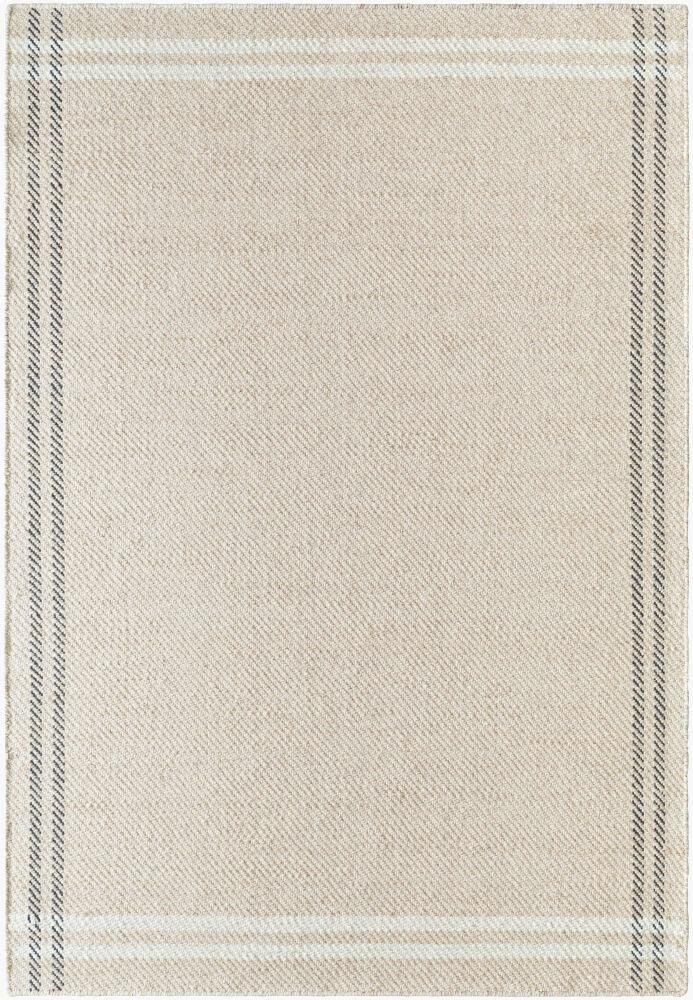 Mardin Black/Light Beige Handmade Rug - 2' x 3'