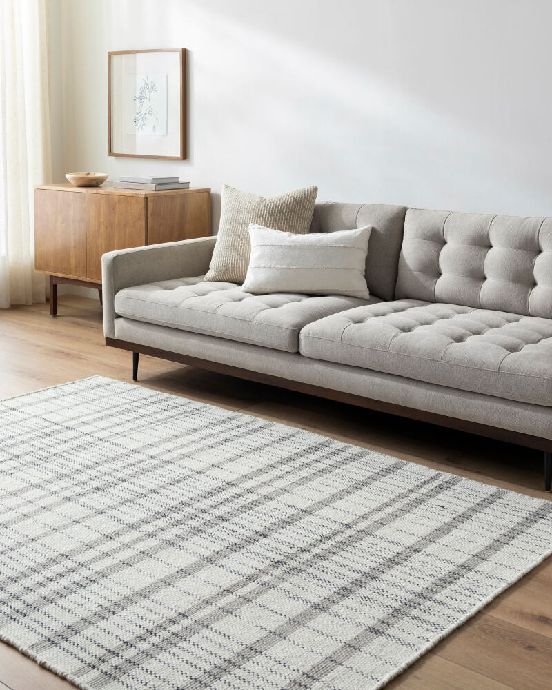 Mardin Ivory Handmade Rug - roomscene