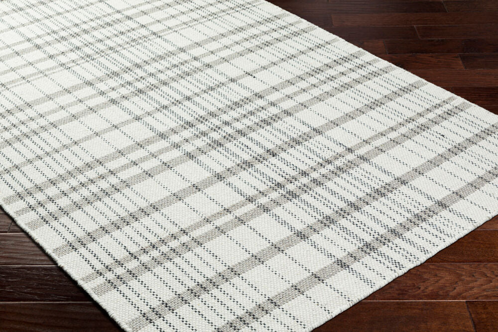 Mardin Ivory Handmade Rug - corner