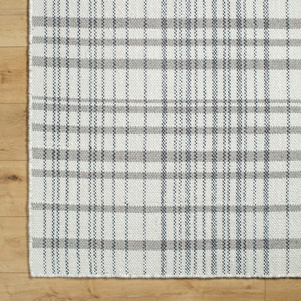 Mardin Ivory Handmade Rug - overhead