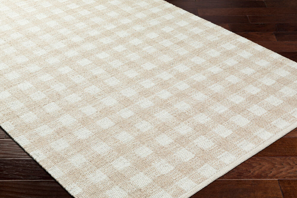 Mardin Ivory/Tan Handmade Rug MDI-2344 - corner