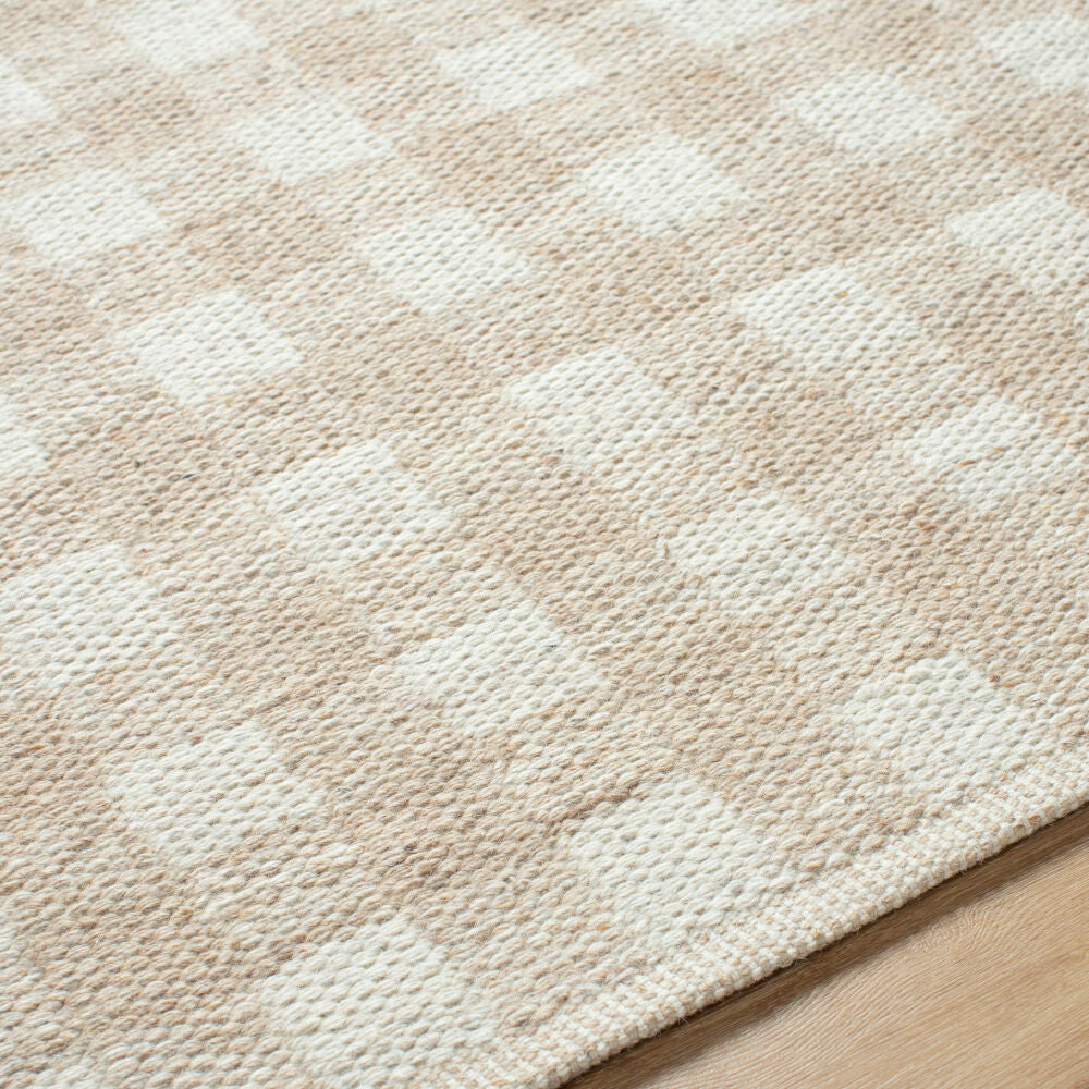 Mardin Ivory/Tan Handmade Rug MDI-2344 - texture