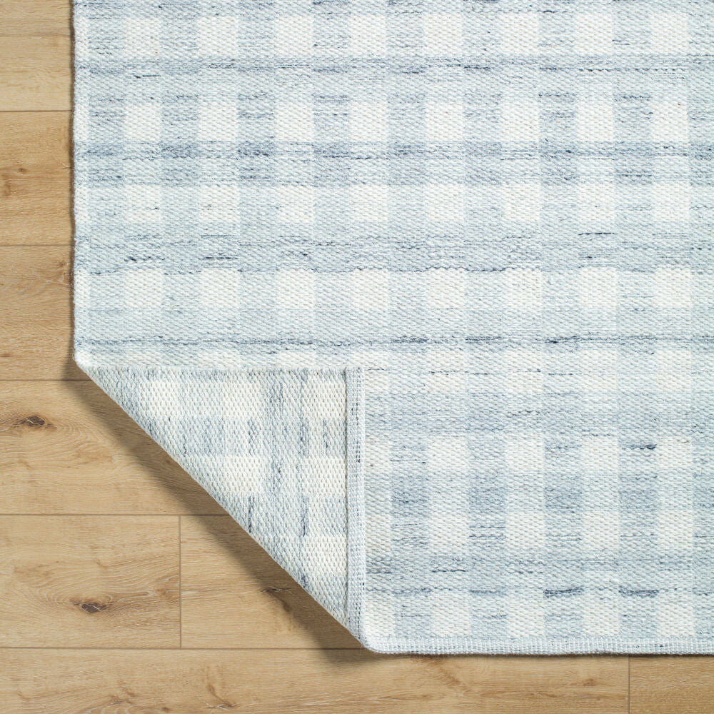 Mardin Ivory/Light Slate Handmade Rug - fold