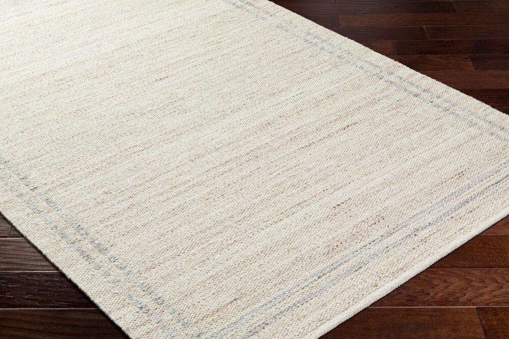 Mardin Ivory/Tan Handmade Rug MDI-2349 - corner