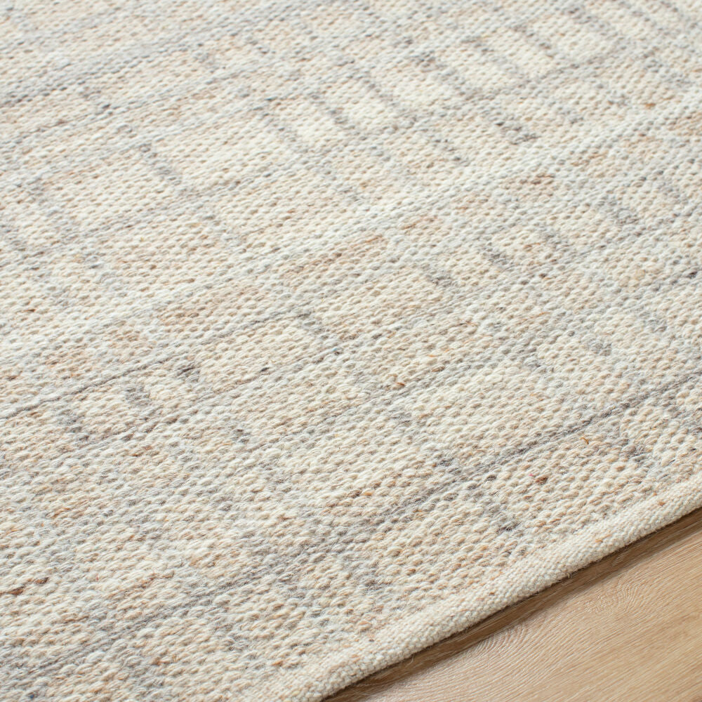 Mardin Ivory/Tan Handmade Rug MDI-2354 - texture