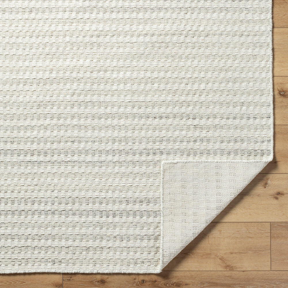 Mardin Light Gray/Slate Handmade Rug - fold
