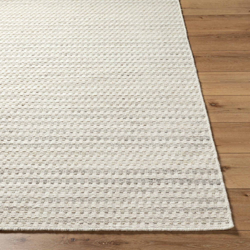 Mardin Light Gray/Slate Handmade Rug - front