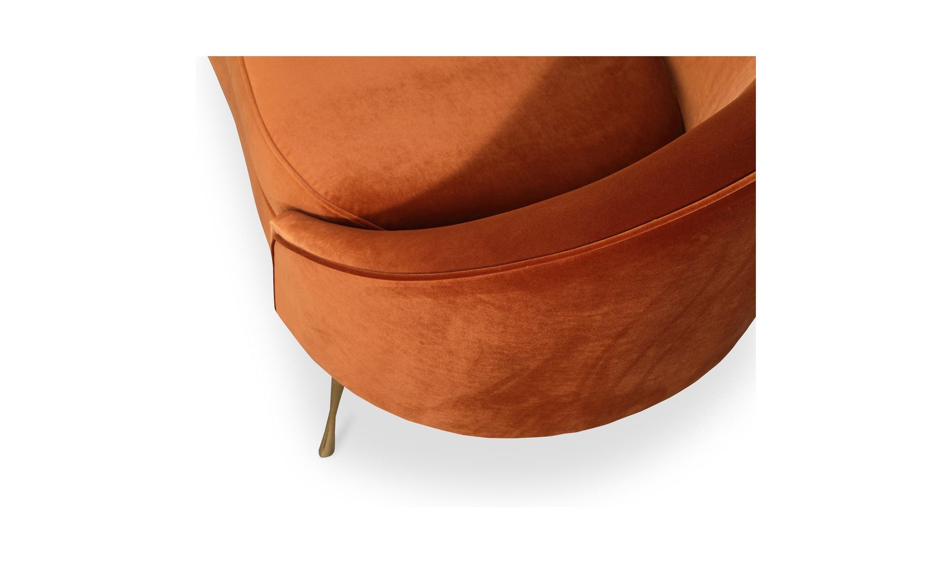 Abigail Chaise Umber by Moe's Home Collection - view 15