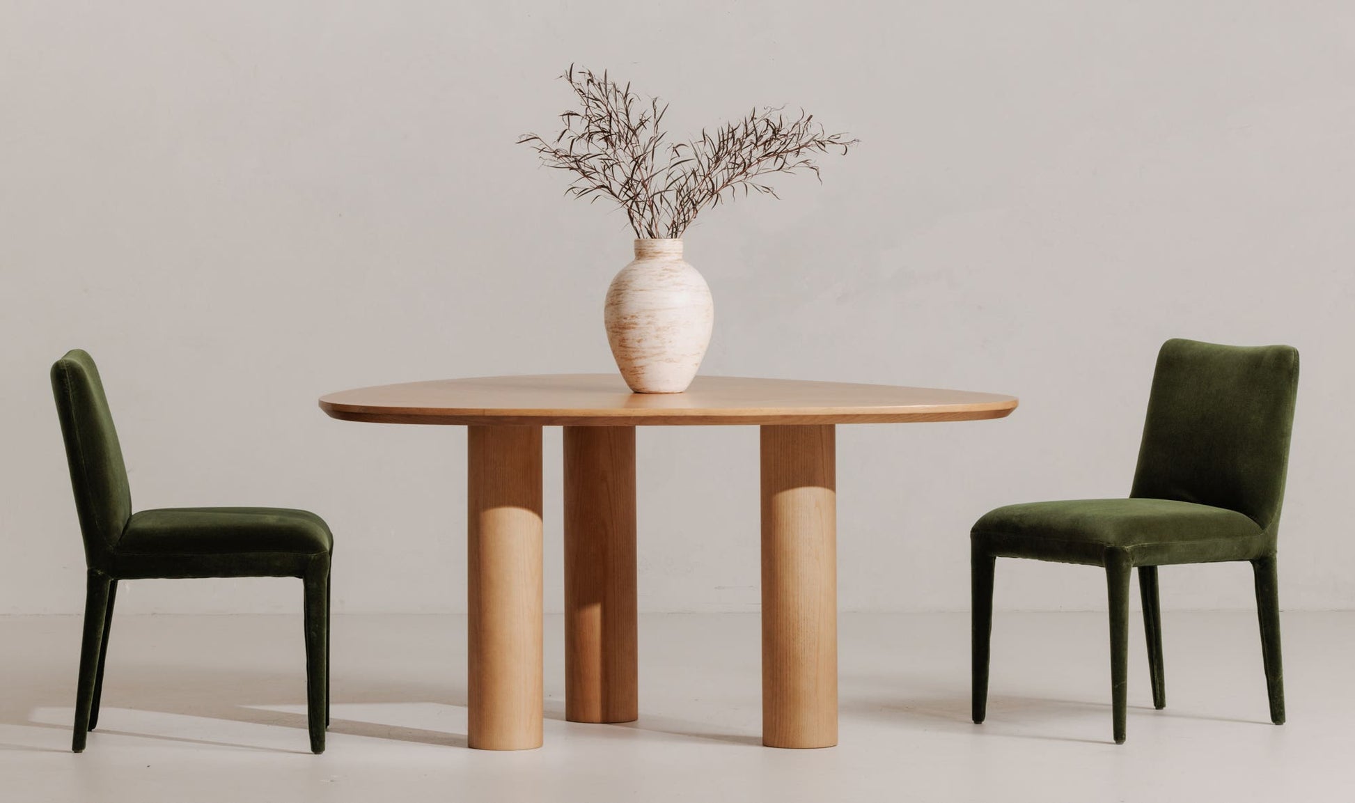 Calla Dining Chair Green Velvet - Set Of Two by Moe's Home Collection - view 7