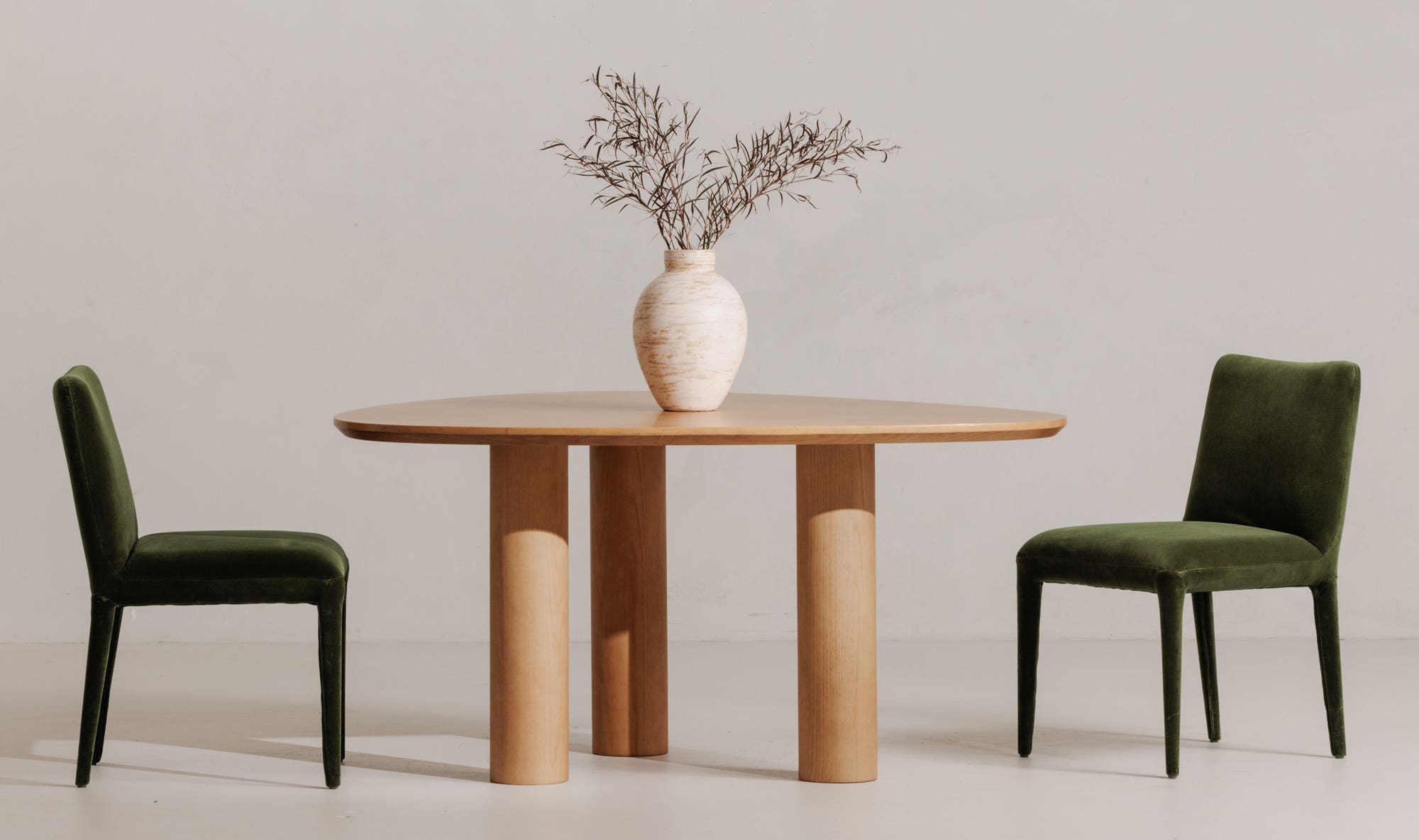 Calla Dining Chair Green Velvet - Set Of Two by Moe's Home Collection - view 7