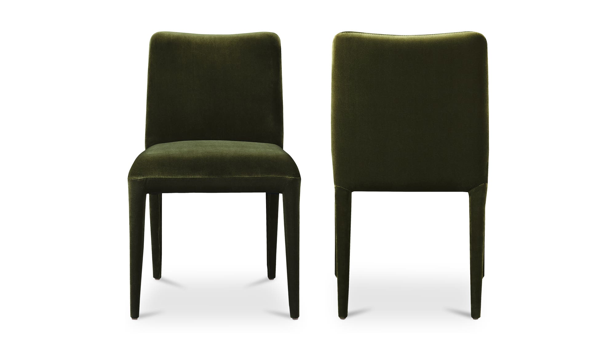Calla Dining Chair Green Velvet - Set Of Two by Moe's Home Collection - view 9