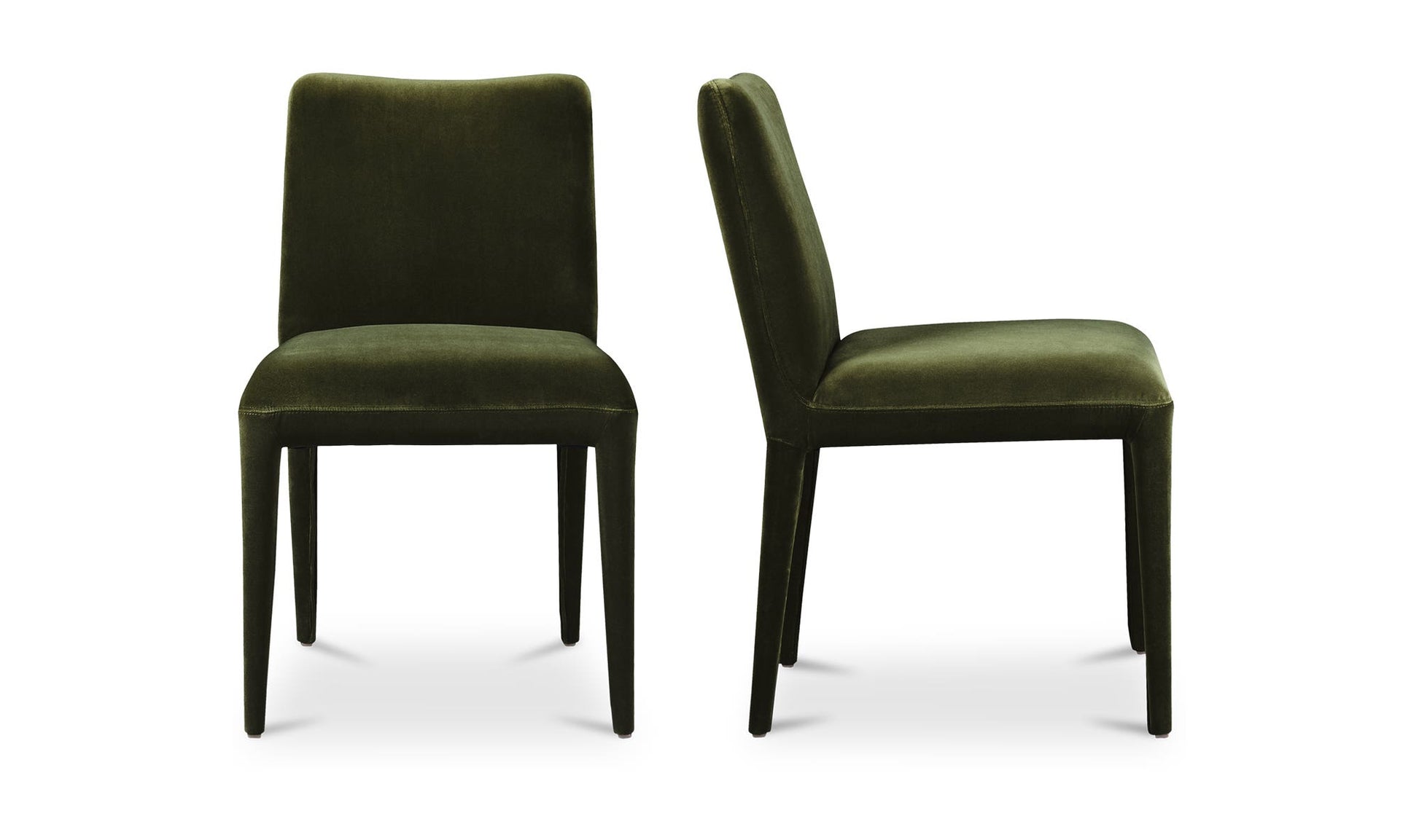Calla Dining Chair Green Velvet - Set Of Two by Moe's Home Collection - view 8