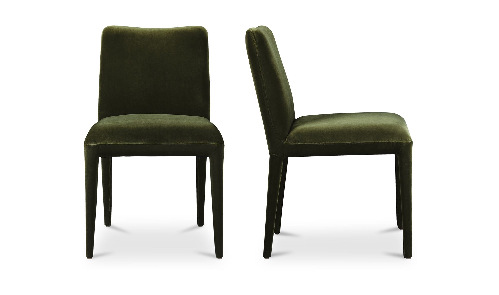 Calla Dining Chair Green Velvet - Set Of Two by Moe's Home Collection - view 8