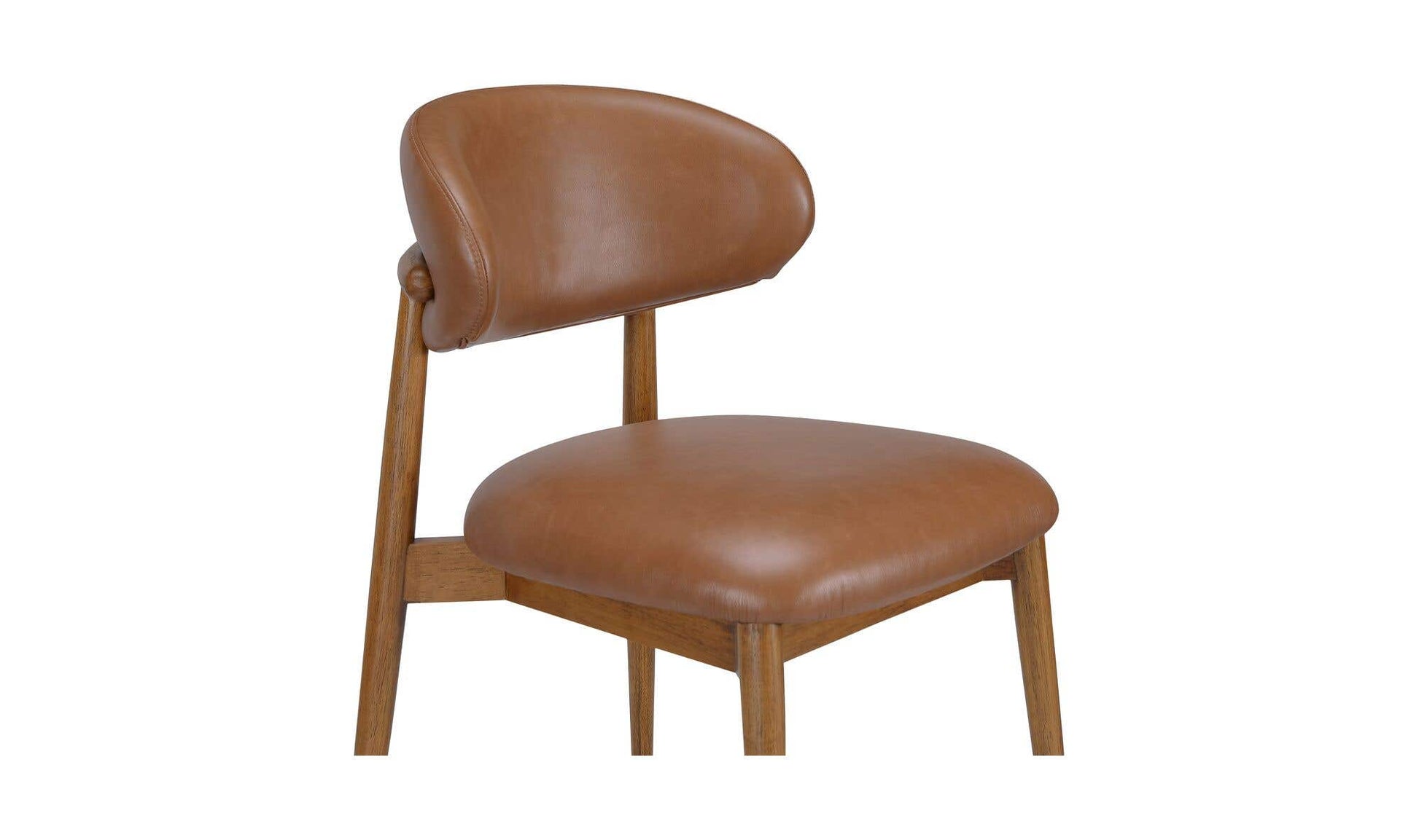 Ellie Dining Chair Brown Leather by Moe's Home Collection - view 9