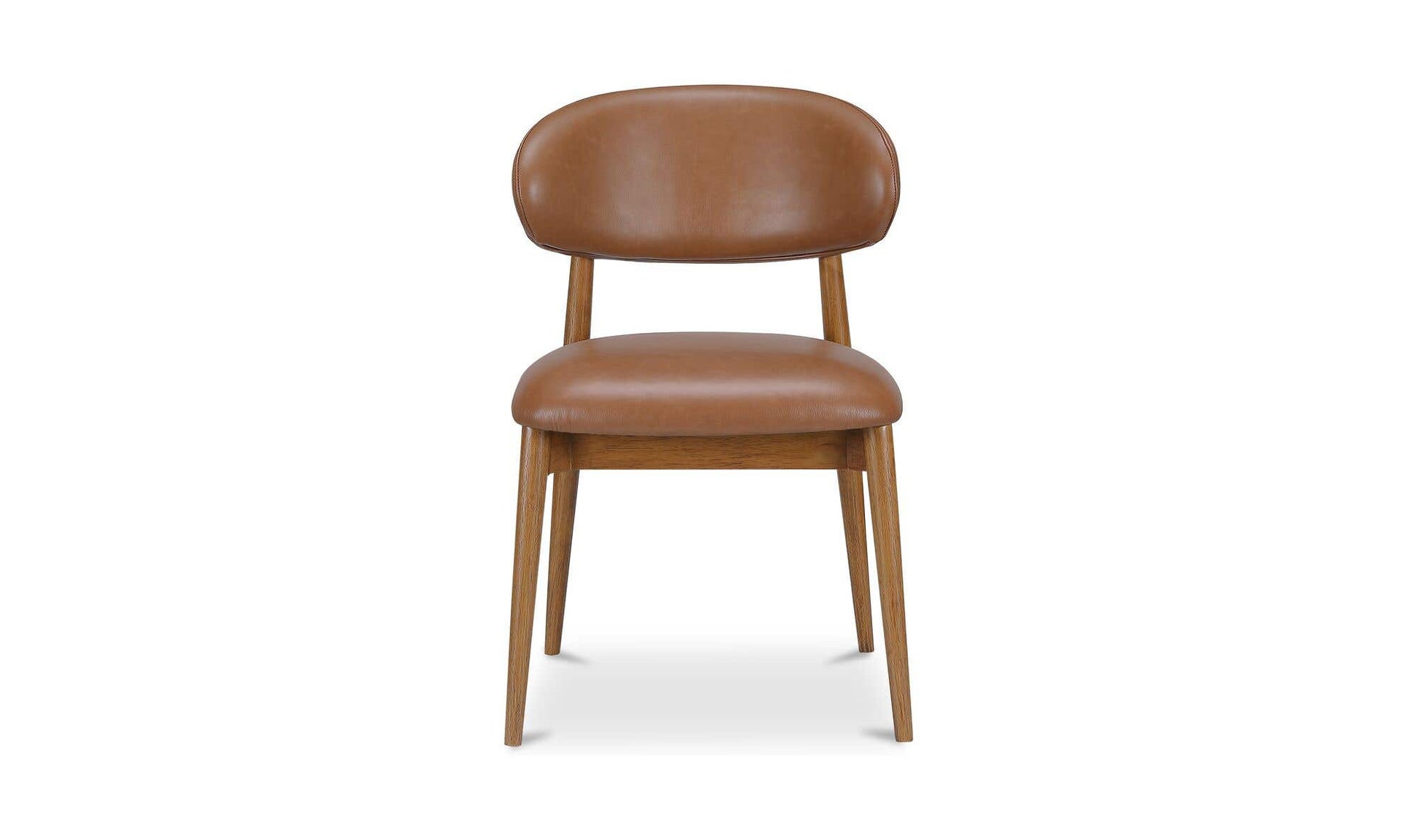 Ellie Dining Chair Brown Leather by Moe's Home Collection - view 4