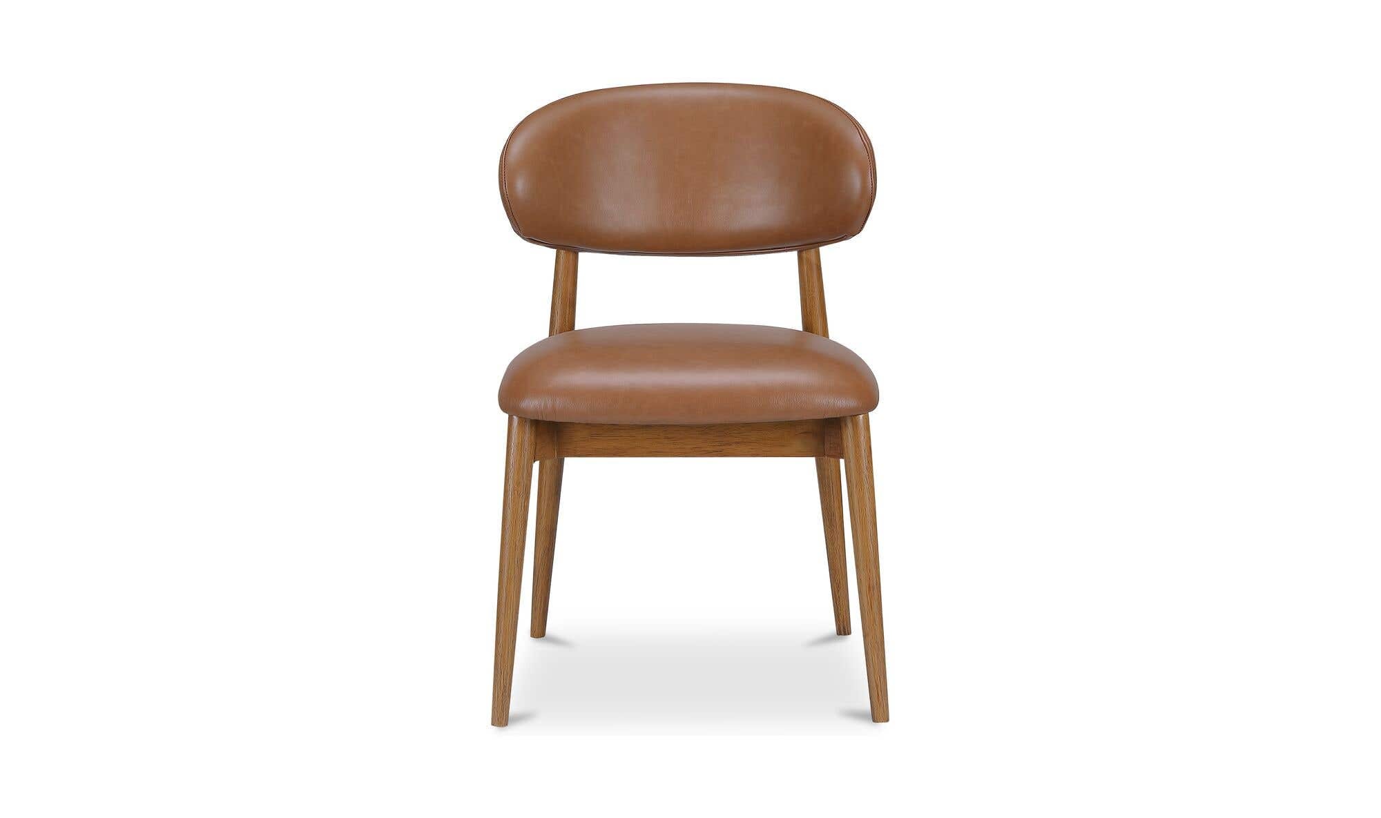 Ellie Dining Chair Brown Leather by Moe's Home Collection - view 4