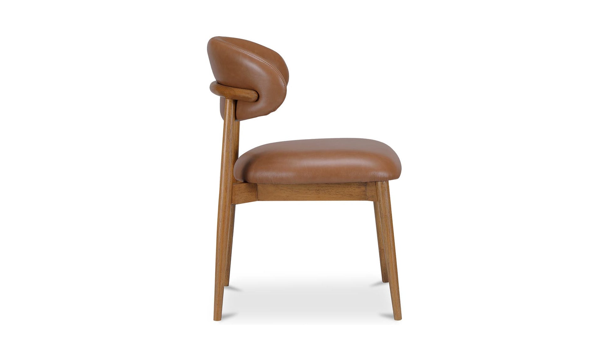 Ellie Dining Chair Brown Leather by Moe's Home Collection - view 7