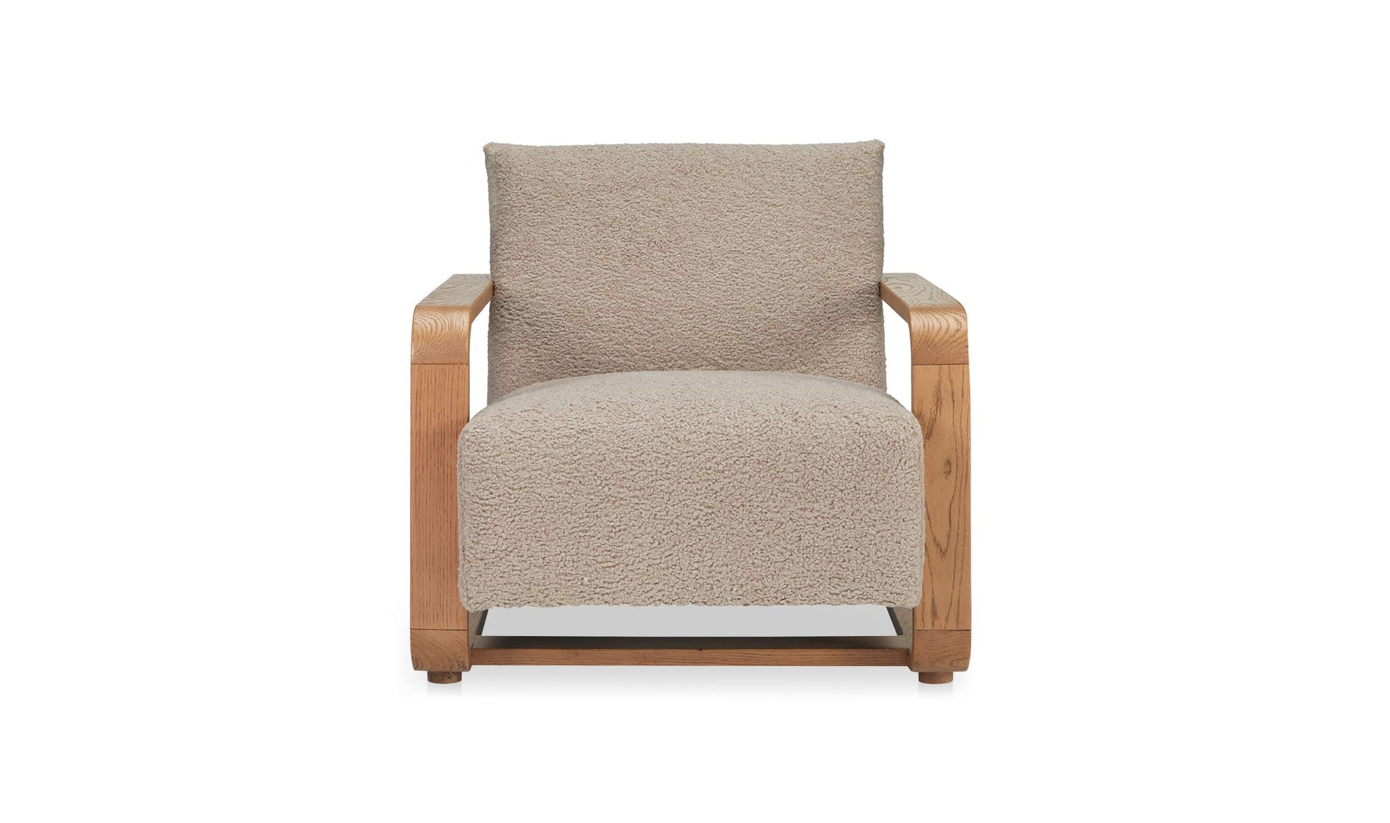 Eckersley Lounge Chair Beige Faux Shearling by Moe's Home Collection - view 6