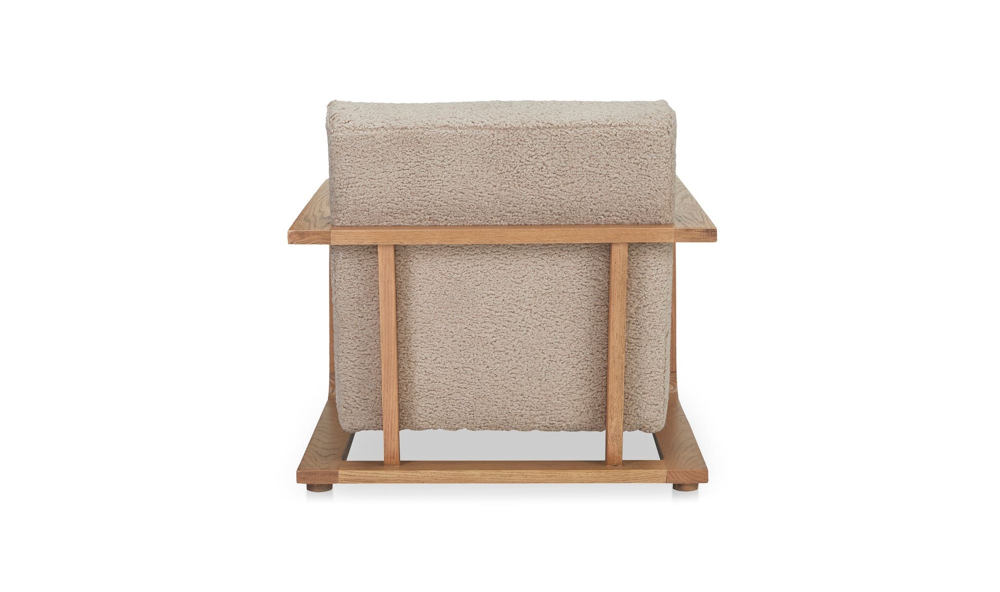 Eckersley Lounge Chair Beige Faux Shearling by Moe's Home Collection - view 12