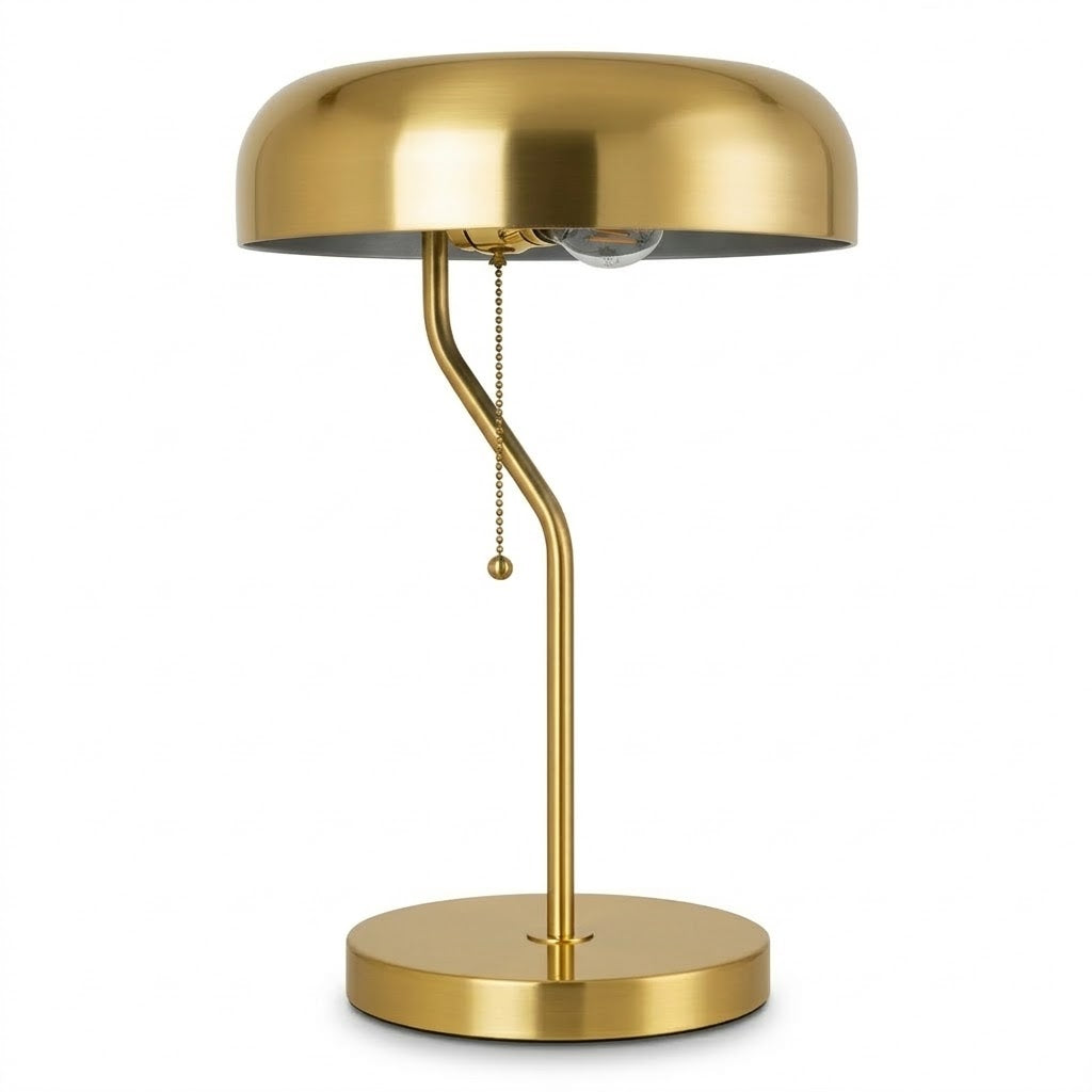 Metro Table Lamp | Luxurious Gold and Crisp White