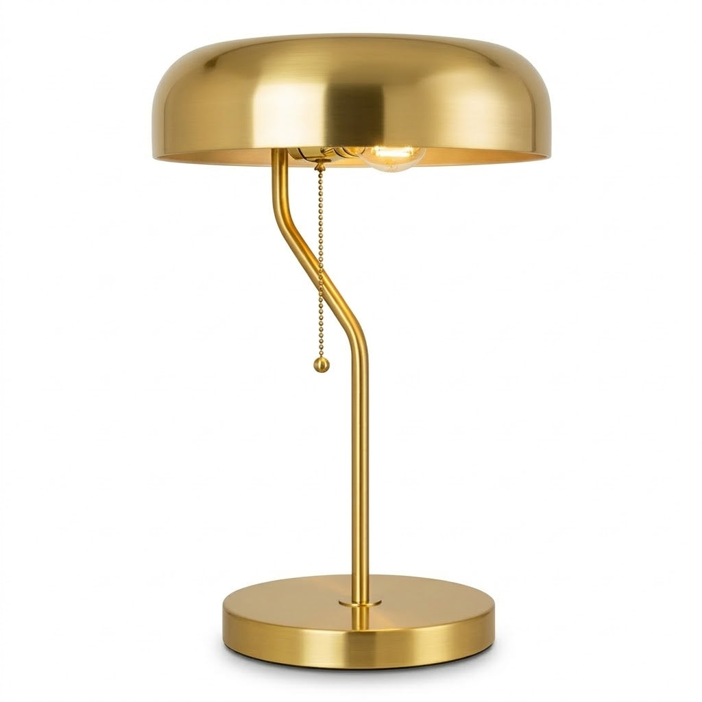 Metro Table Lamp | Luxurious Gold and Crisp White