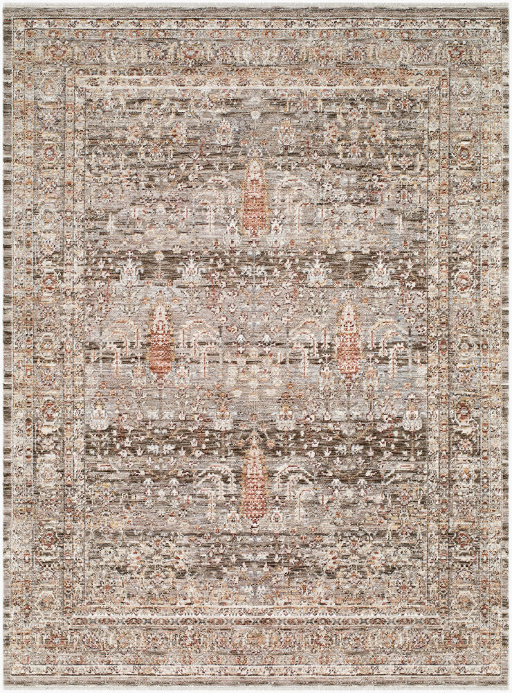 Mansfield Brown/Oatmeal Machine Woven Rug MFD-2301 - 5'3" x 7'