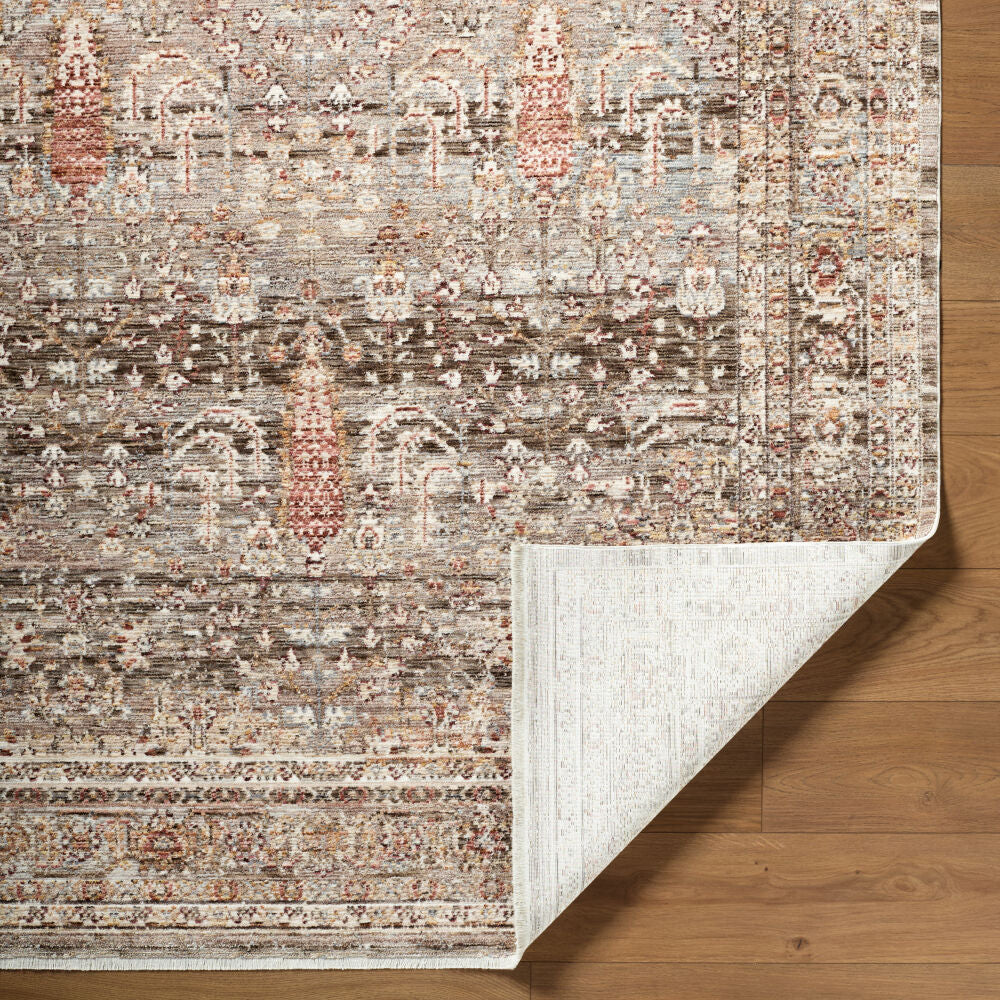 Mansfield Brown/Oatmeal Machine Woven Rug MFD-2301 - fold