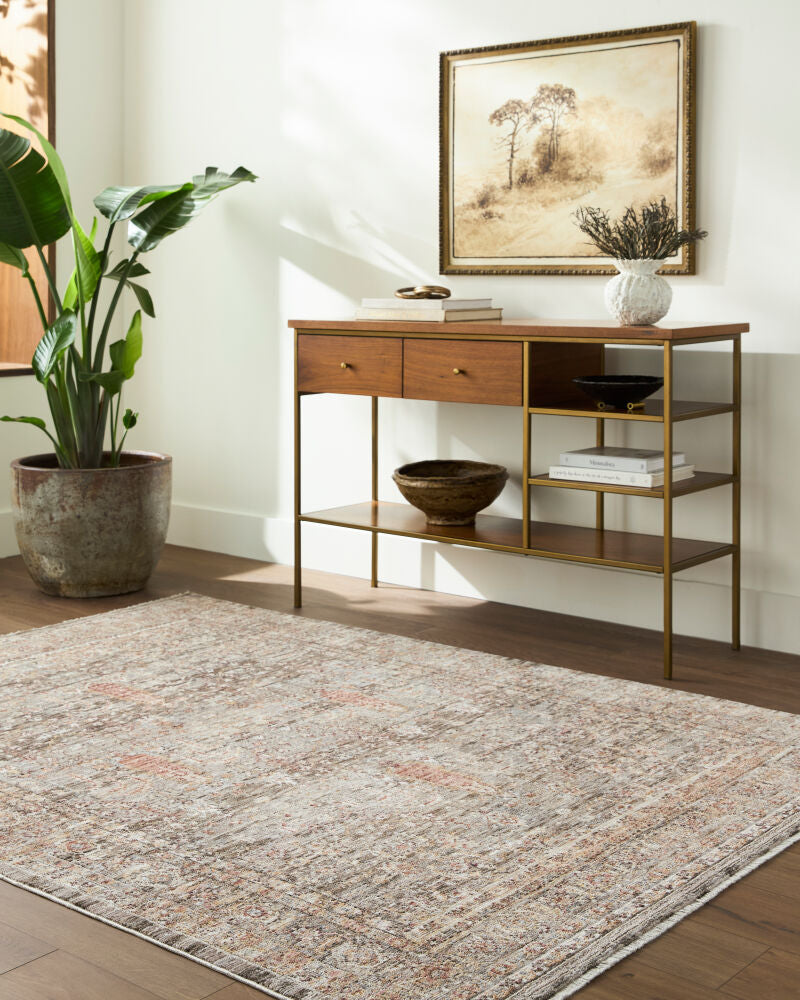 Mansfield Brown/Oatmeal Machine Woven Rug MFD-2301 - roomscene