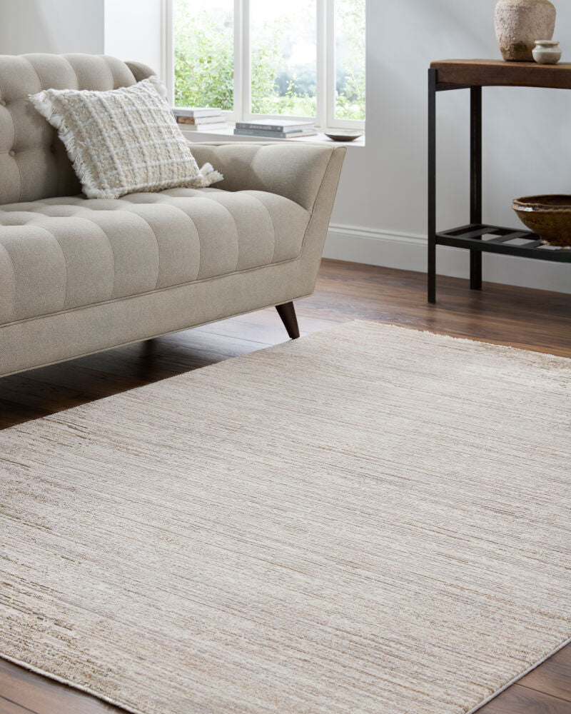 Mansfield Cream/Olive Machine Woven Rug - roomscene