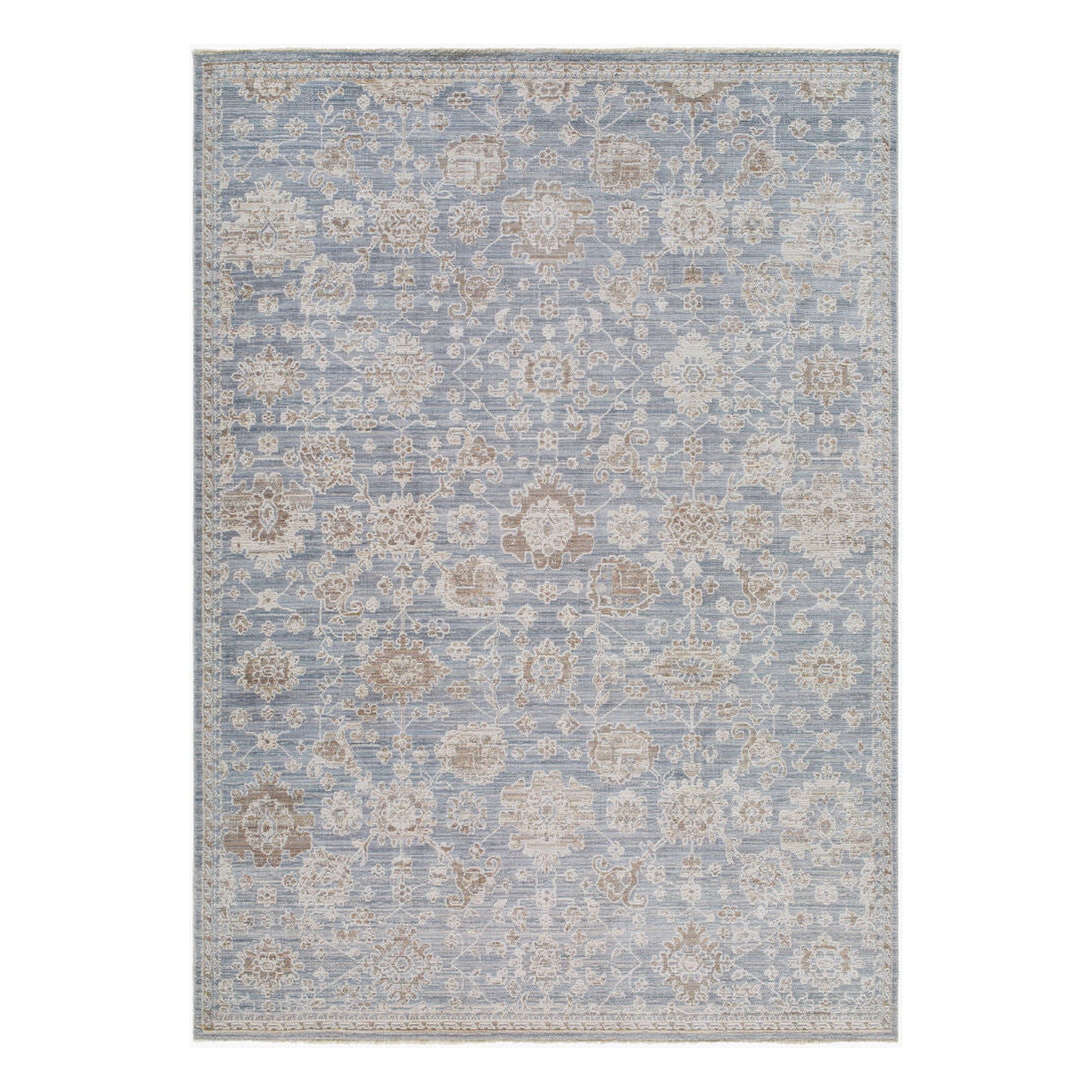 Mansfield Brown/Olive Machine Woven Rug - 5'3" x 7'