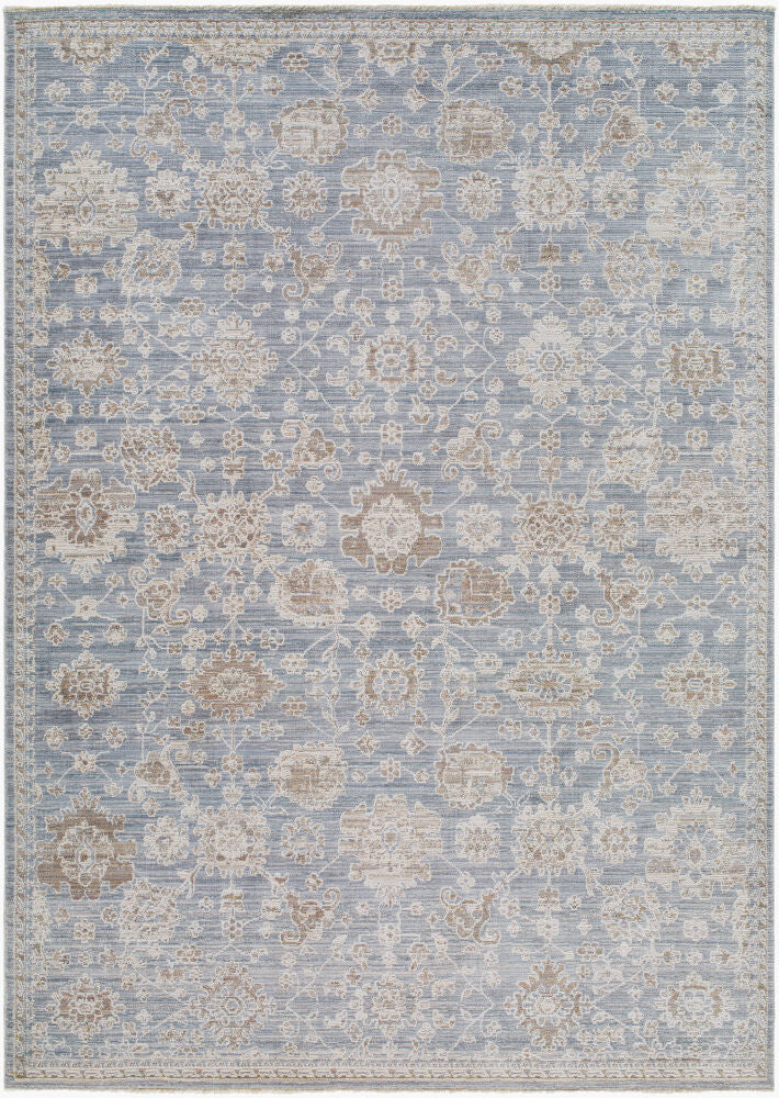Mansfield Brown/Olive Machine Woven Rug - 5'3" x 7'