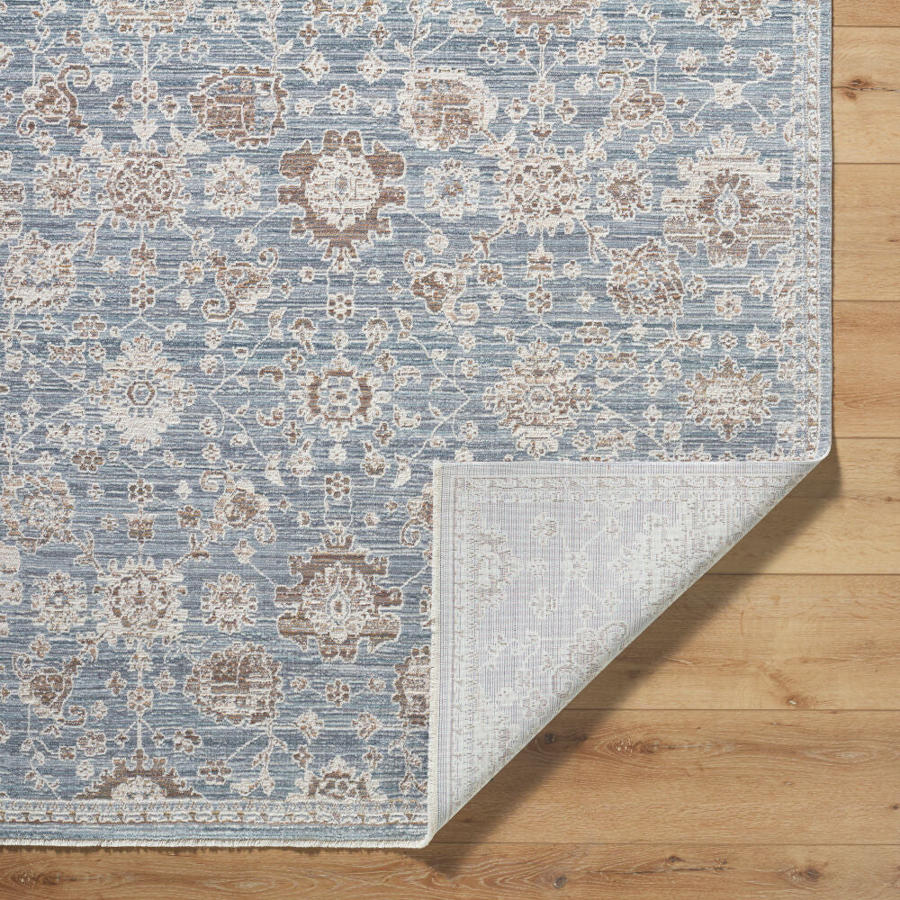 Mansfield Brown/Olive Machine Woven Rug - fold