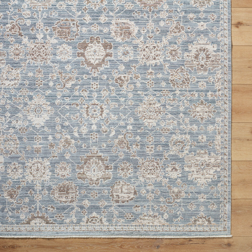 Mansfield Brown/Olive Machine Woven Rug - overhead