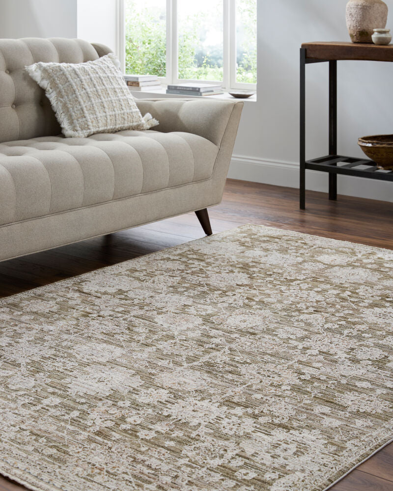Mansfield Cream/Taupe Machine Woven Rug - roomscene