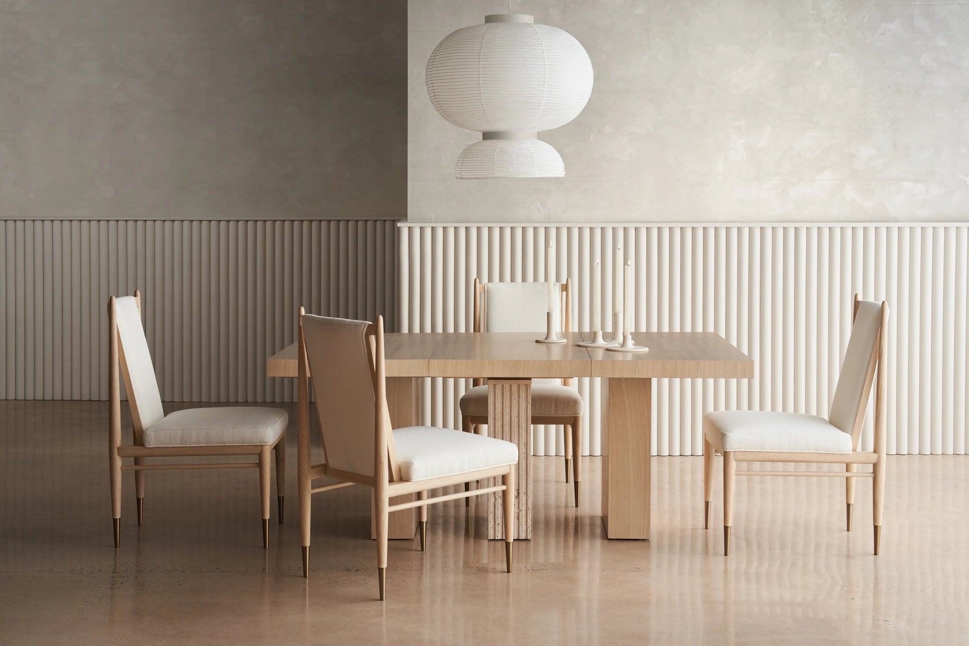 Unity Light Dining Table Sun Drenched Oak 48" by Caracole - view 2
