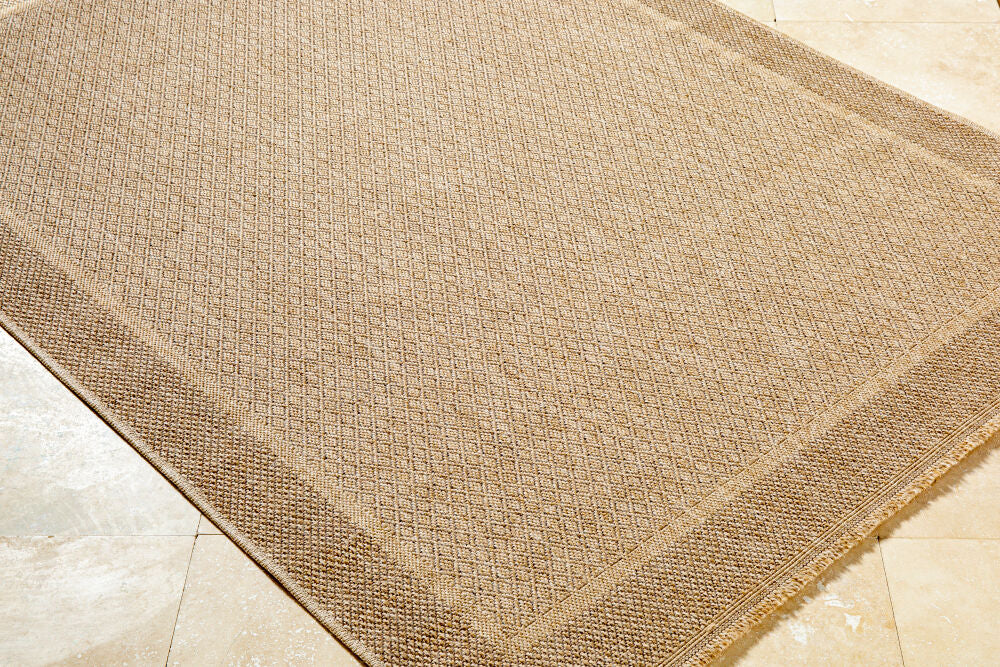 Mirage Black/Tan Machine Woven Rug MGE-2300 - corner