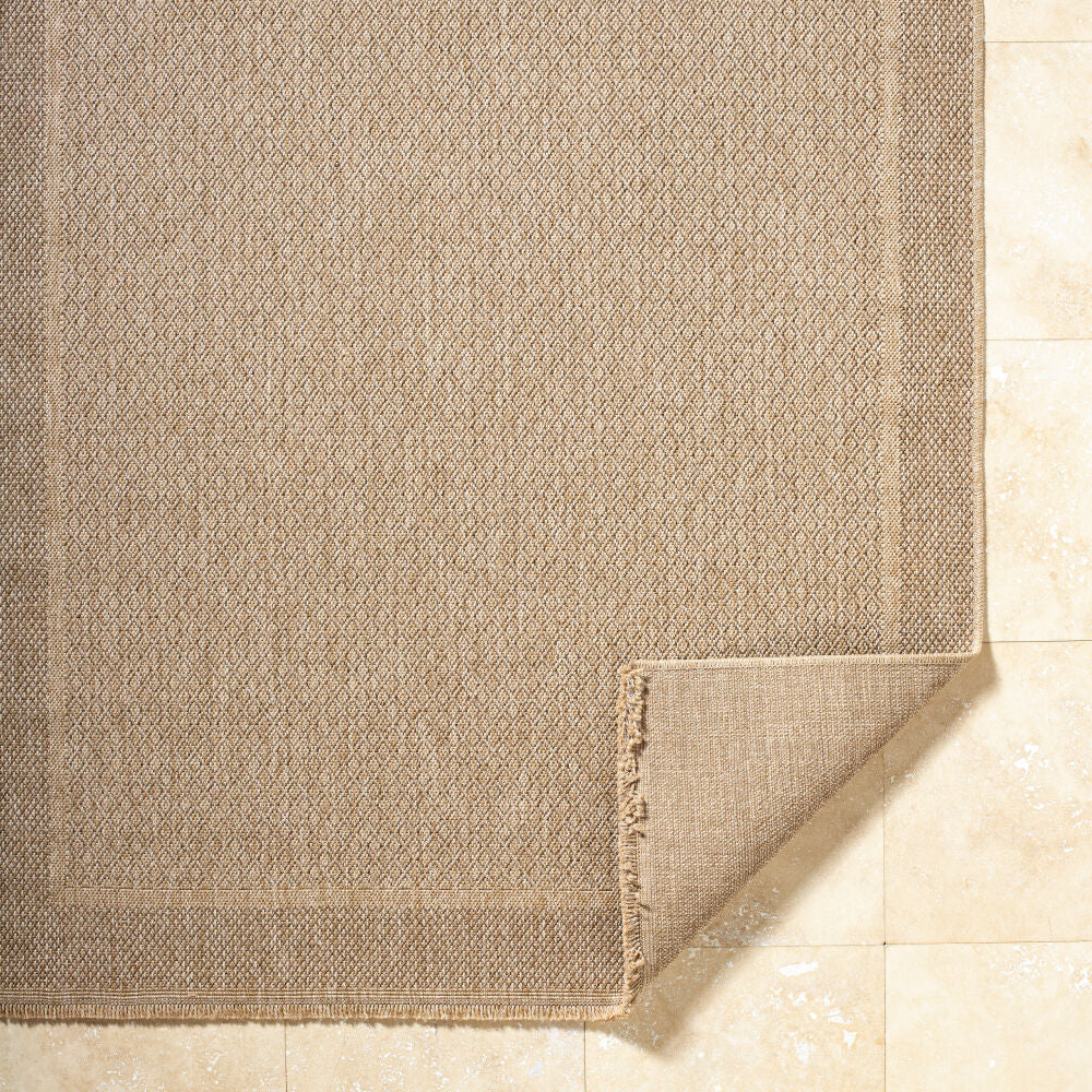 Mirage Black/Tan Machine Woven Rug MGE-2300 - fold