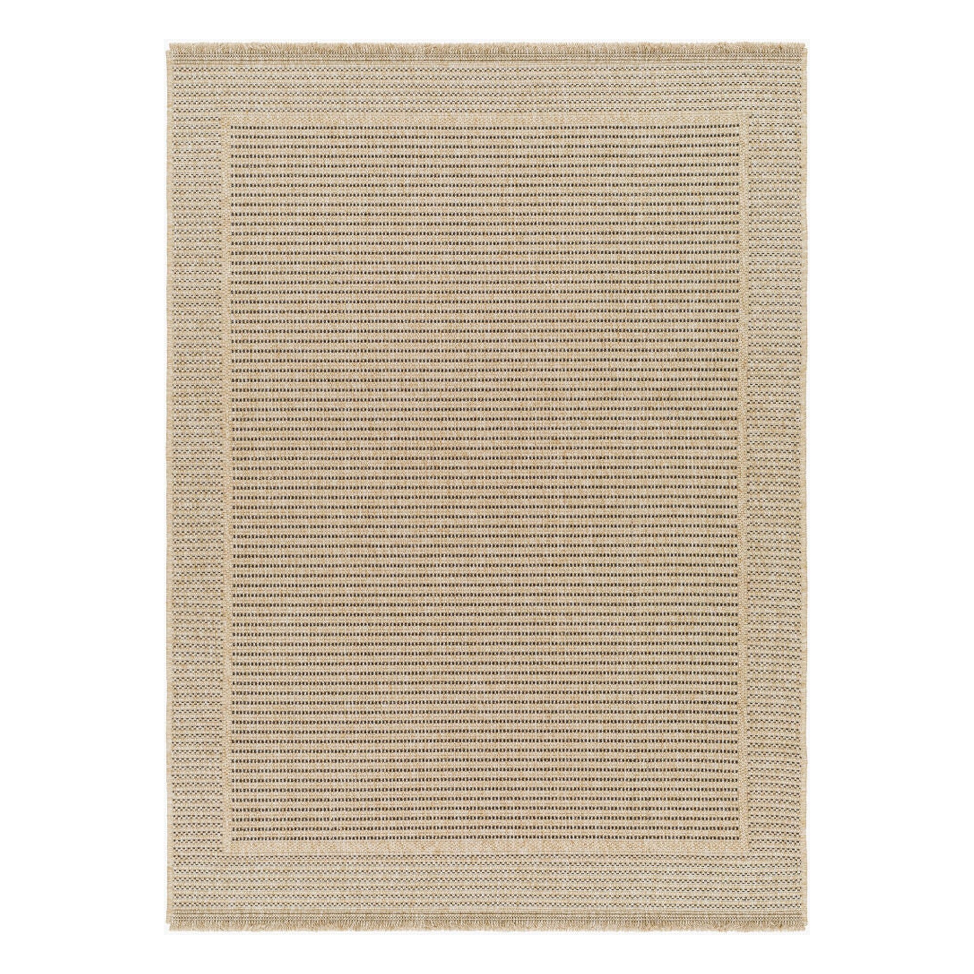Mirage Black/Tan Machine Woven Rug MGE-2301 - 2'2" x 3'9"