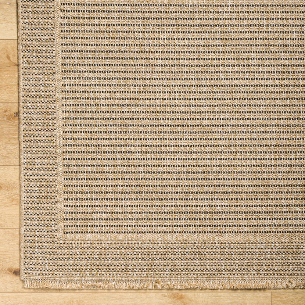 Mirage Black/Tan Machine Woven Rug MGE-2301 - overhead