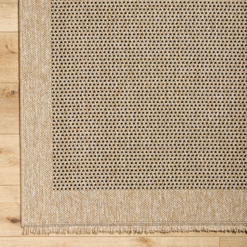 Mirage Black/Tan Machine Woven Rug MGE-2302 - overhead