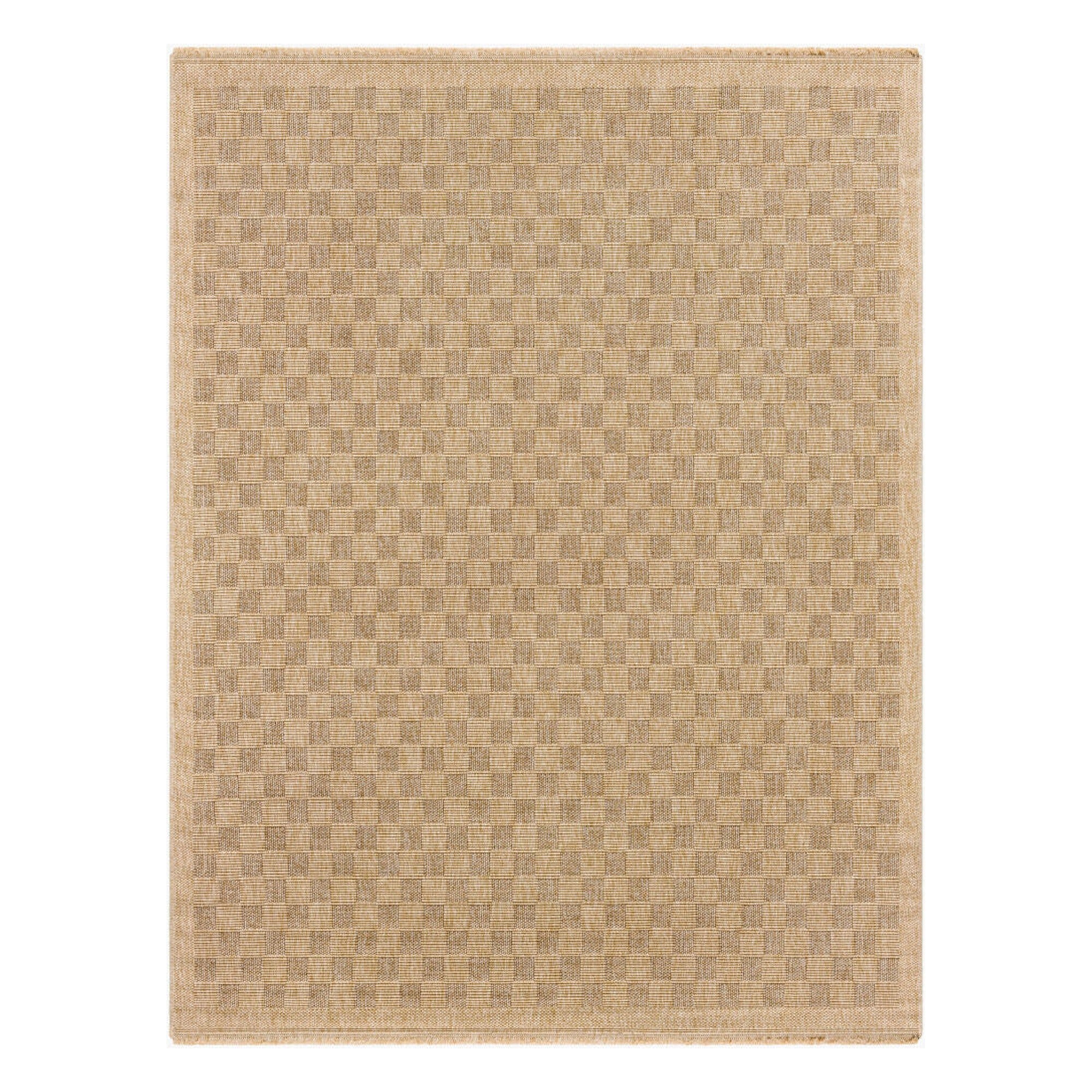 Mirage Dark Brown/Tan Machine Woven Rug - 2'2" x 3'9"
