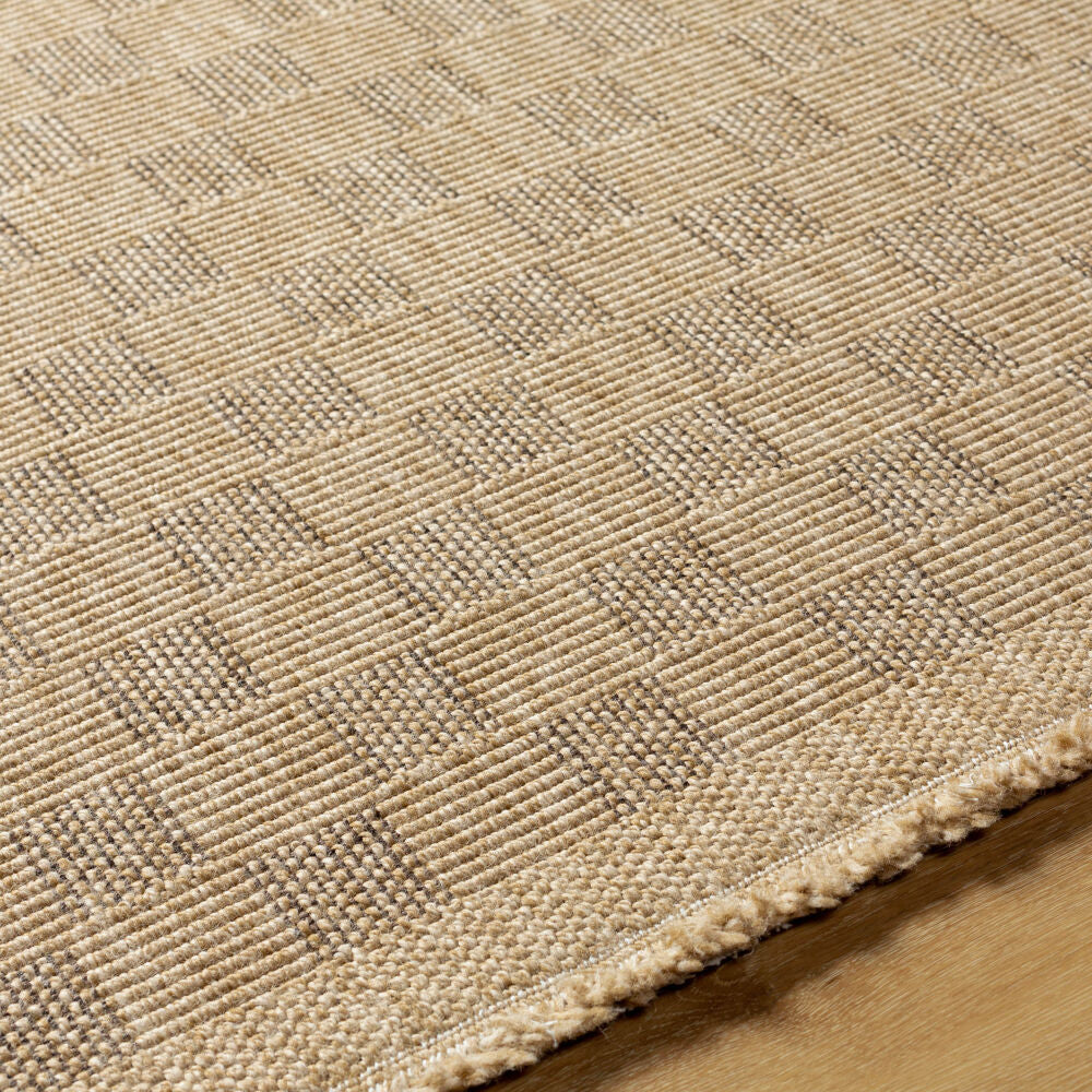 Mirage Dark Brown/Tan Machine Woven Rug - texture
