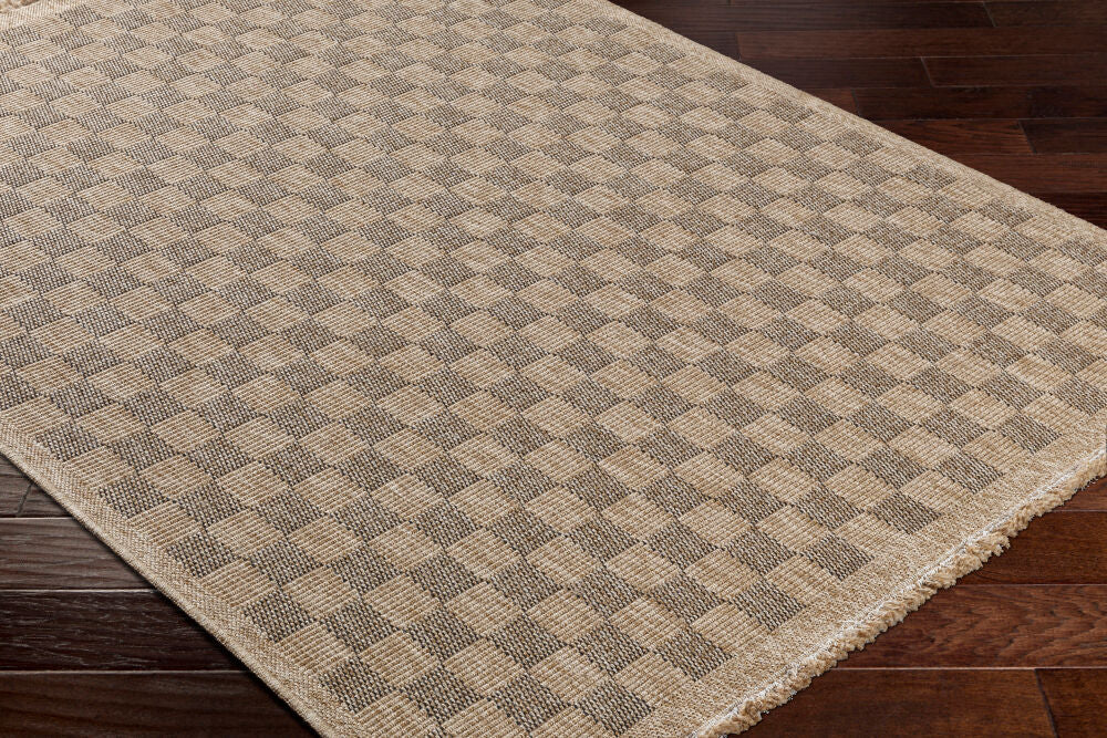 Mirage Black/Tan Machine Woven Rug MGE-2311 - corner
