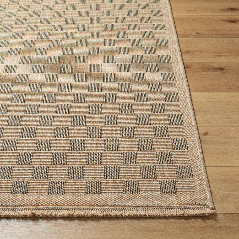 Mirage Black/Tan Machine Woven Rug MGE-2311 - front