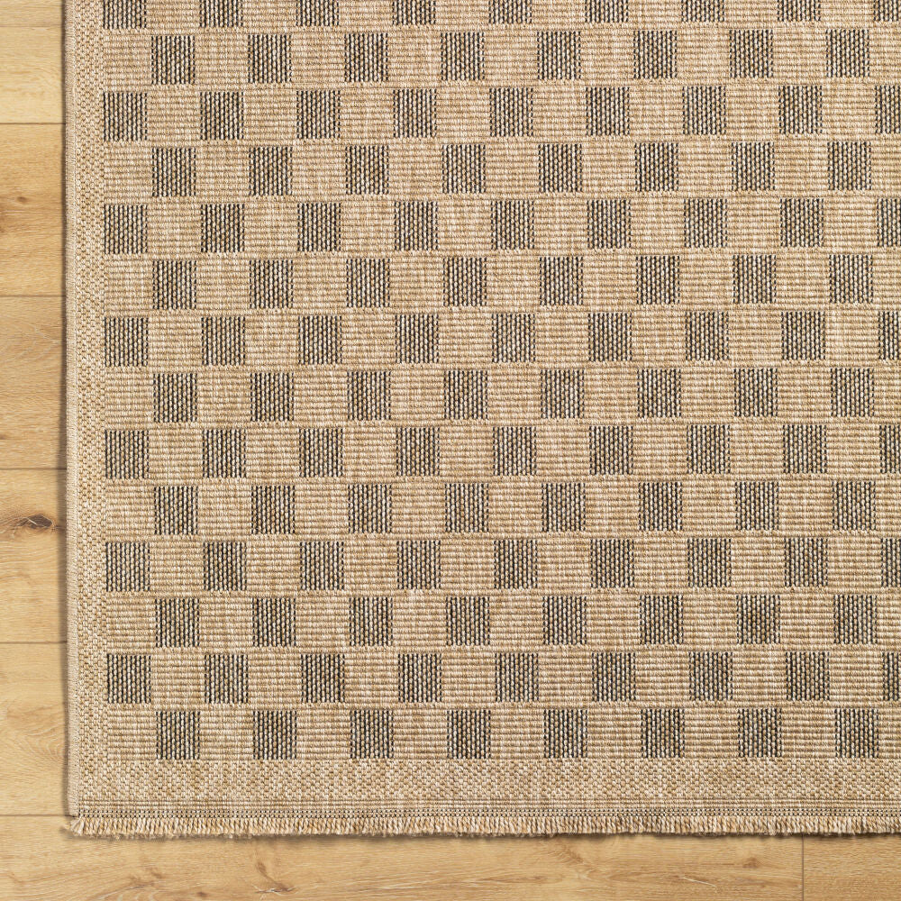 Mirage Black/Tan Machine Woven Rug MGE-2311 - overhead