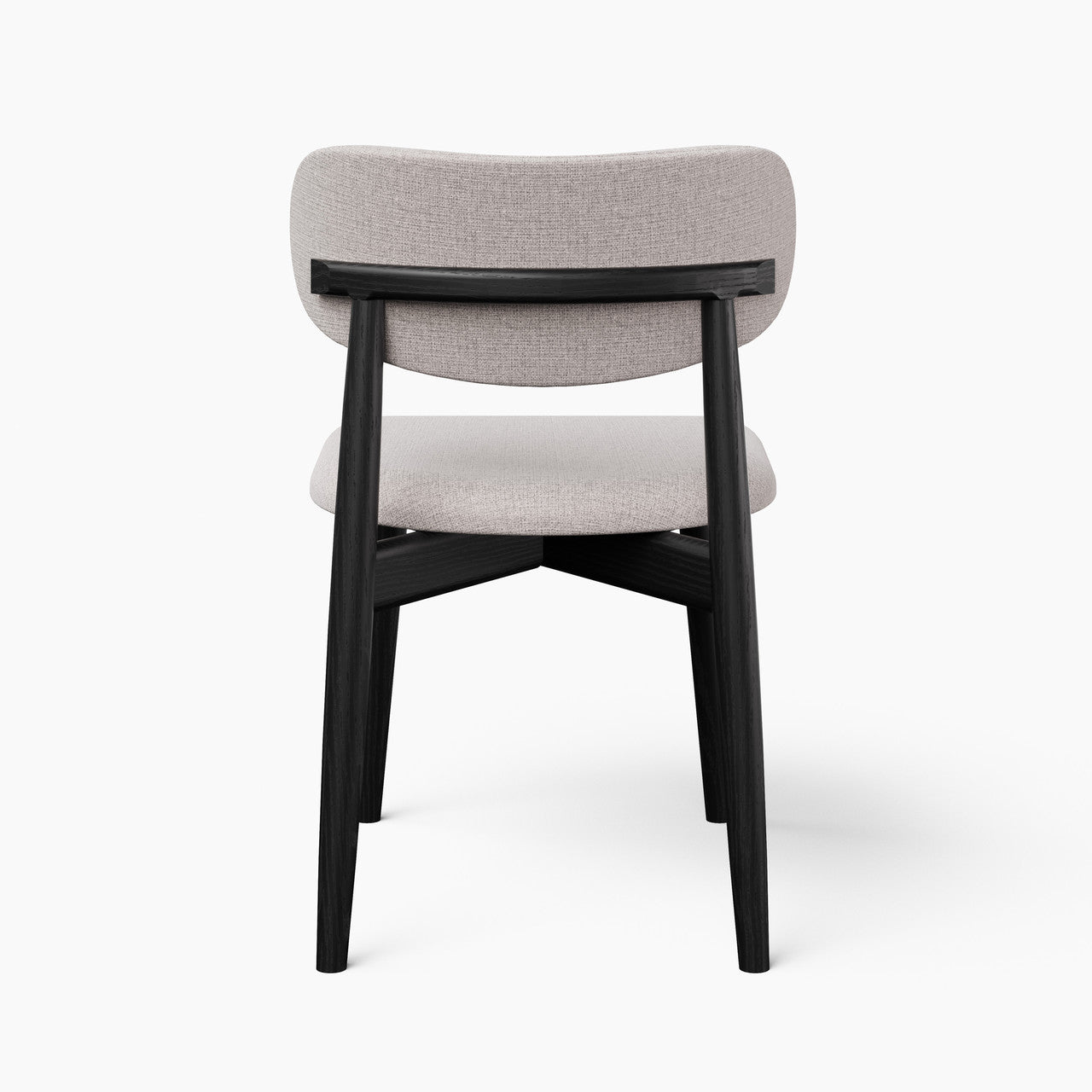 Modern Brazilian - Lucia Side Chair - Harvest Jute Upholstery - Ebano Frame